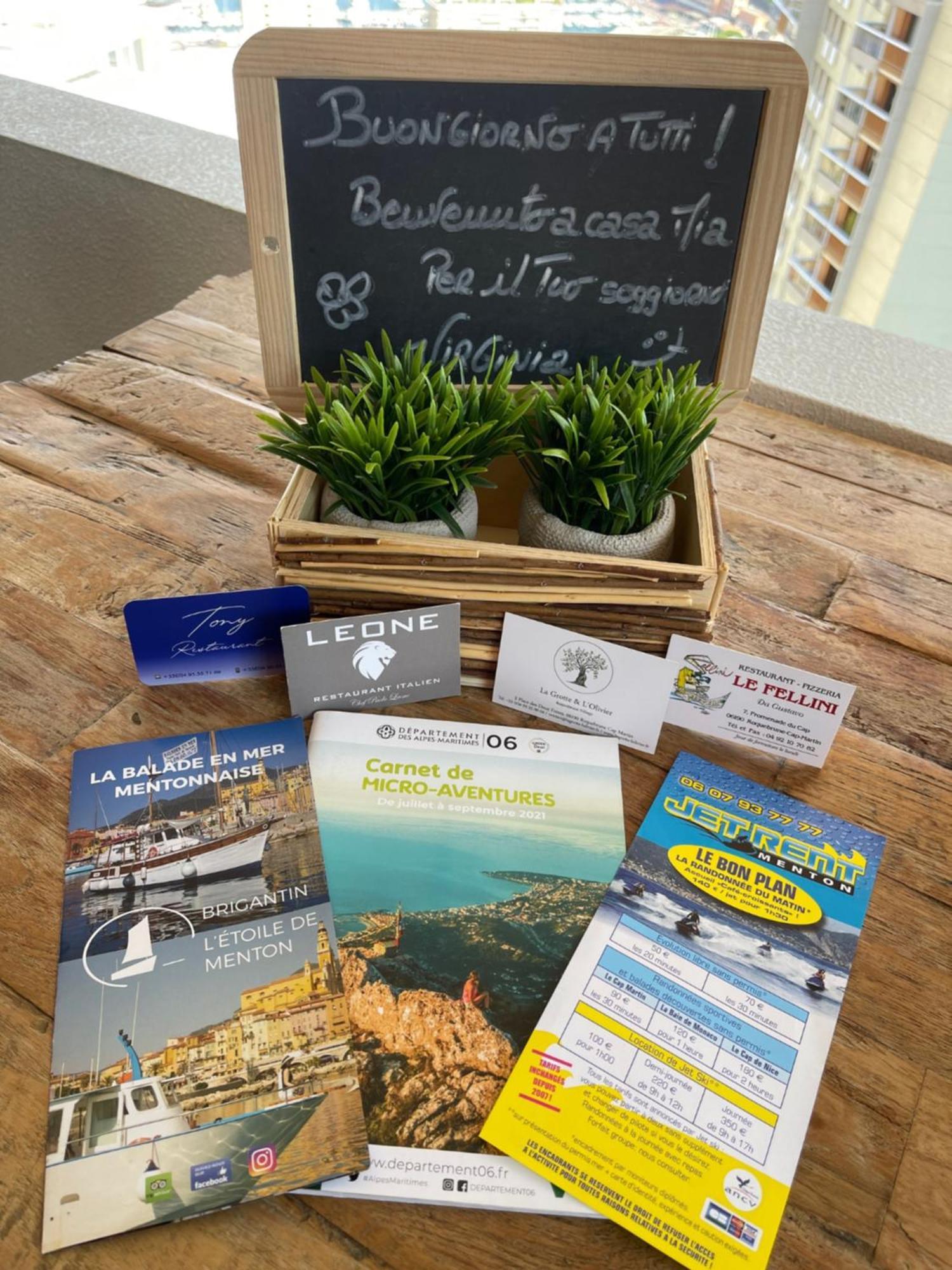 Location Saisonniere Menton 220 M Des Plages Eksteriør billede